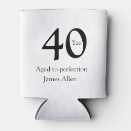 40 years aged to perfection birthday name simple  dosenkühler