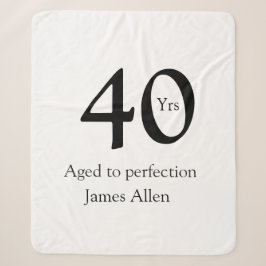 40 years aged to perfection birthday name simple  sherpadecke