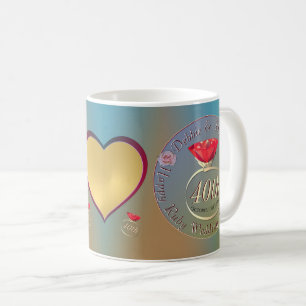 40e, 15e anniversaire du Mariage Ruby Photo Mug