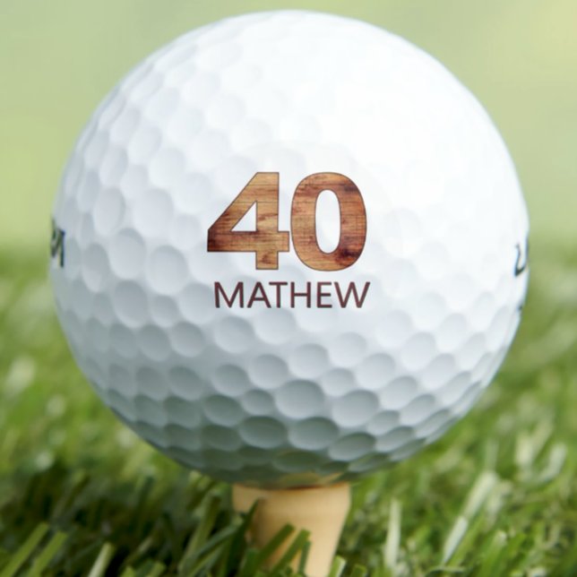 40e anniversaire balles de golf 40 ans golfer cade (Créateur téléchargé)