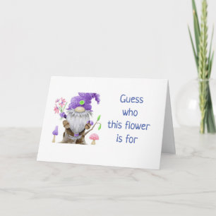 ***40e ANNIVERSAIRE*** Carte GNOME COMIQUE