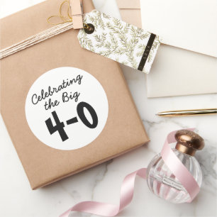 40e anniversaire - Célébration du Big 40e Stickers