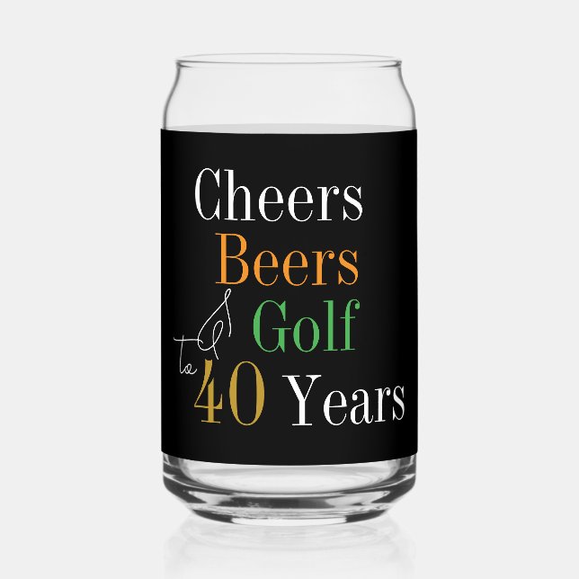 40e anniversaire Cheers and Beers Golf Black and G (Recto)