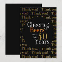 40e anniversaire Cheers and Beers Merci