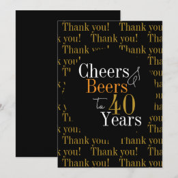 40e anniversaire Cheers and Beers Merci