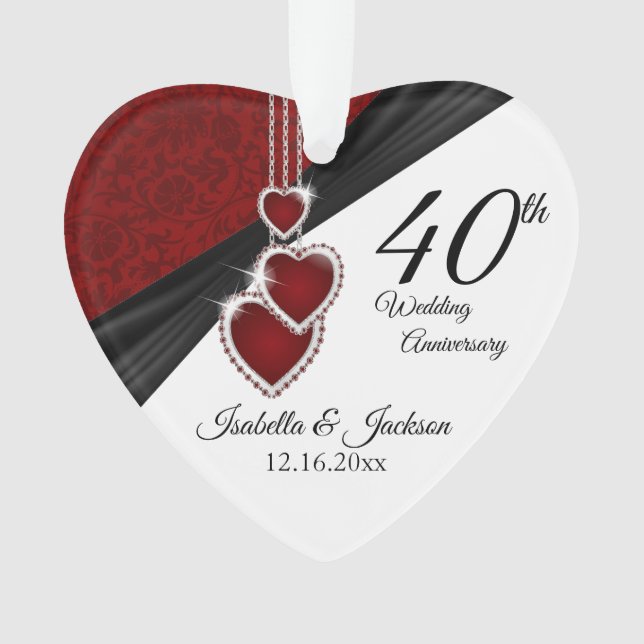 40e anniversaire de Mariage Conception photo (devant)
