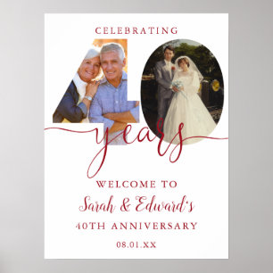 40e anniversaire du Mariage 2 Affiche de bienvenue