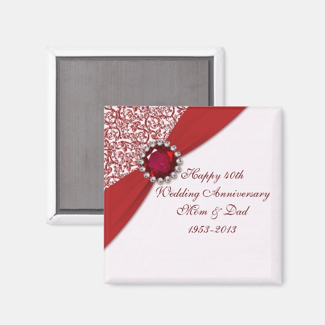 40e anniversaire du Mariage Magnet (Recto/Verso)