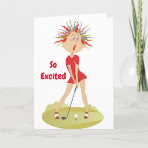 **40e anniversaire HUMOUR pour GOLFER** Carte