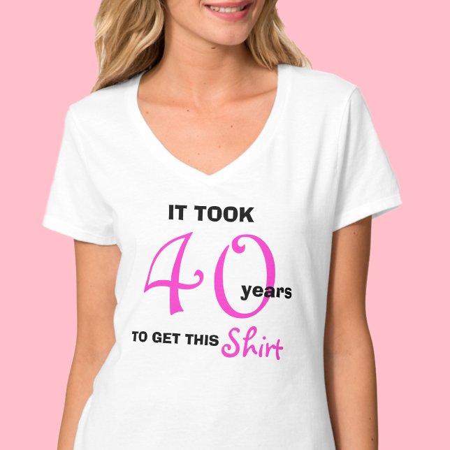 40e anniversaire Idées cadeaux pour femmes T-shirt (Créateur téléchargé)