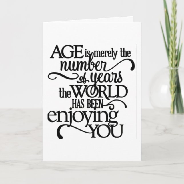 **40E** ANNIVERSAIRE POUR UNE CARTE "PERSONNE SPÉC (Devant)