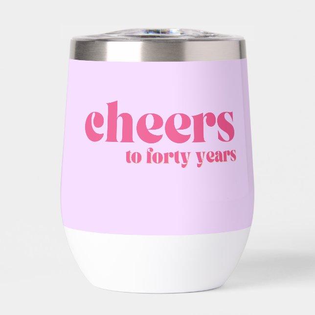 40e anniversaire, Retro Purple & Pink "encourage à (Avant)