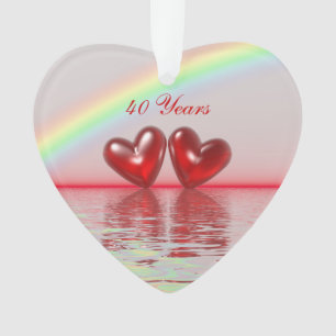 40e Anniversary Ruby Hearts