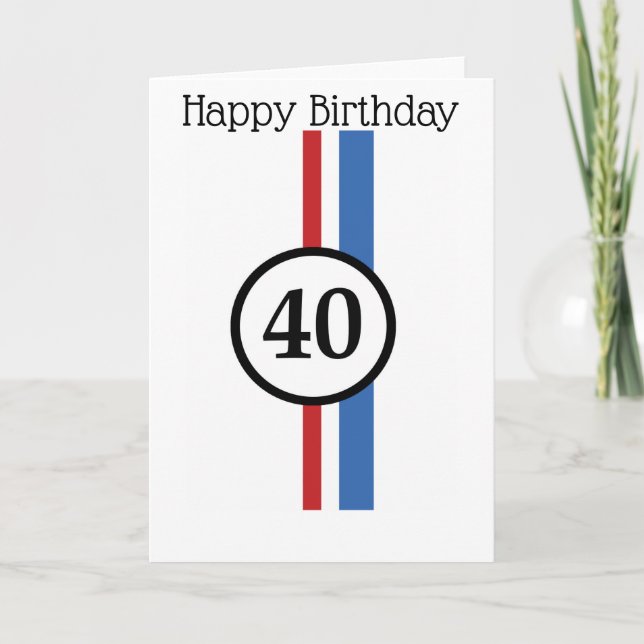 40e Carte Herbie Birthday (Devant)