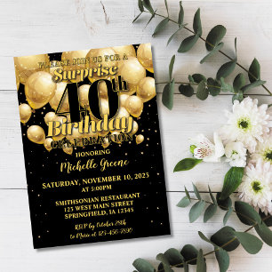 40e Invitation d'anniversaire surprise, Anniversai