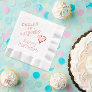 40e Joyeux Anniversaire Nom Cœur Tout Âge