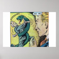40er Jahre Vintager Horror Comicen im goldenen Zei
