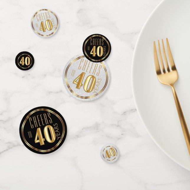 40th Anniversary / Birthday  Konfetti (Gruppe)