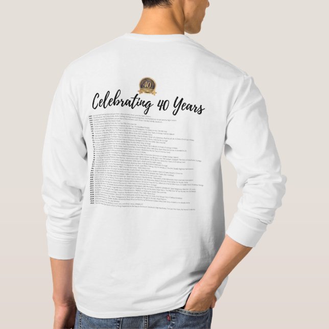 40th Anniversary Show Title Long-Sleeve T-Shirt (Dos)