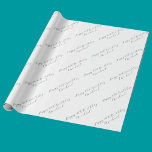 40th Birthday Customizable Gift Wrapping Paper Geschenkpapier<br><div class="desc">Gift wrap for 40th birthday,  customizable and personalised so that recipients name can be added. 
Monochrome,  modern and elegant wrapping paper/ gift wrap for special birthdays for men or women.
Black and white minimal design.</div>