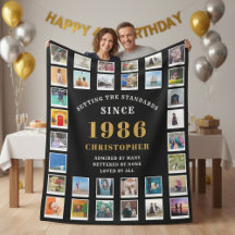 40th Birthday Family Memories Photo Collage 