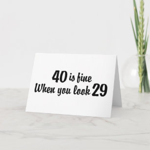 40th Birthday Karte