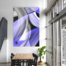 40x60" Lavendel Moon Trend Abstrakt Art Violet