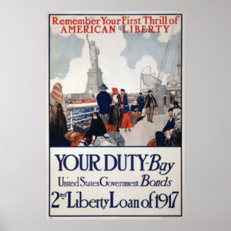 40x60 Poster des obligations de guerre de la Premi