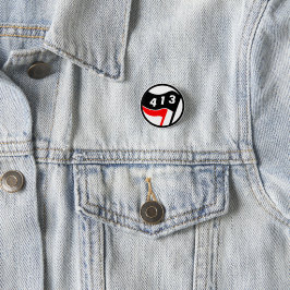 413 Western Mass Antifaschist Button