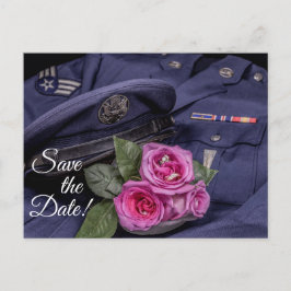 4171-Militärische Hochzeit Postkarte