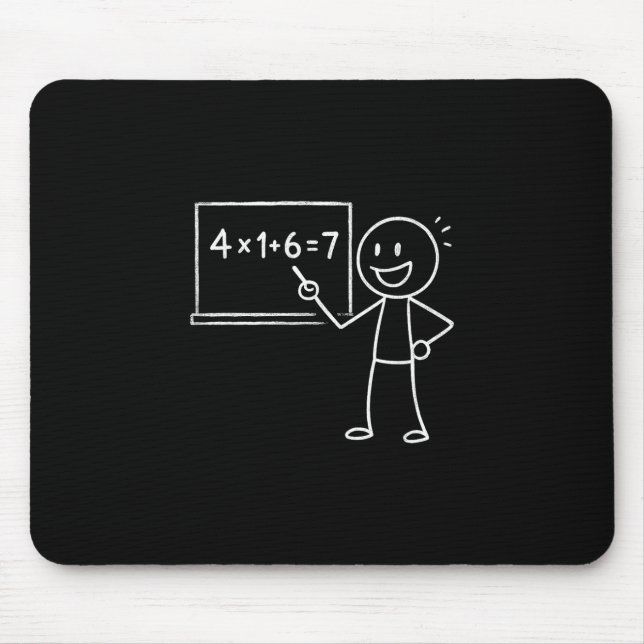 41 67 Meme Einundvierzig Six Sieben Funny Mathemat Mousepad (Vorne)