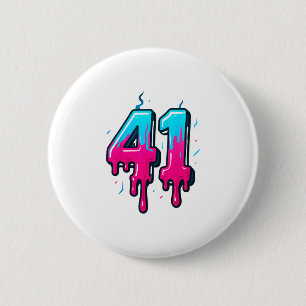 41 Eis-Drip-Meme Einundvierzig Vier Gen Alpha Sl Button