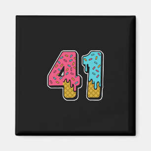 41 Eis-Drip-Meme Einundvierzig Vier Gen Alpha Sl Magnet