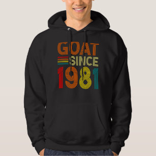 41. Geburtstag 41 Jahre alte Ziege seit 1981 Hoodie