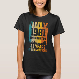 41. Geburtstag 41 Jahre Phantastisch seit Juli 198 T-Shirt
