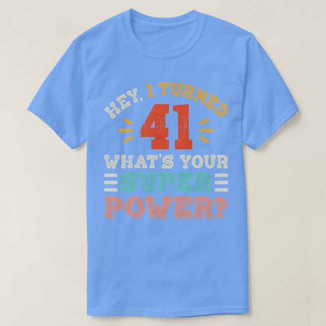41. Geburtstag 5 T-Shirt (Design vorne)