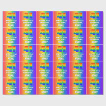 41. Geburtstag: Farbiges, lustiges Regenbogenmuste