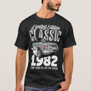 41. Geburtstag Vintag Classic Car 1982 B Tag 41 ye T-Shirt