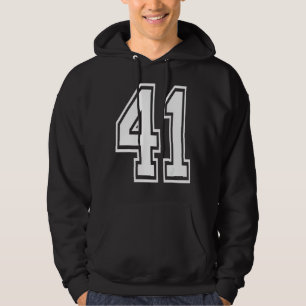 41 Geburtstagsnummer der Uni Hoodie