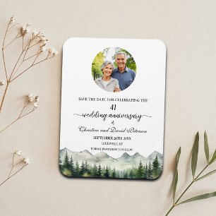 41. Hochzeitstag - Save-the-Date-Magnet für den Ho Magnet