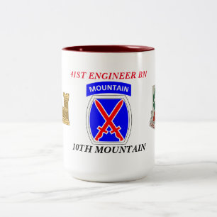 41. INGENIEUR-BATAILLON-10. GEBIRGSTasse Zweifarbige Tasse
