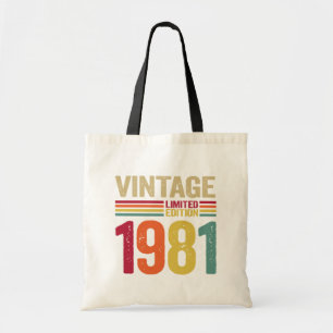 41 Jahre Alte Geschenke Vintag 1981 41. Geburtstag Tragetasche