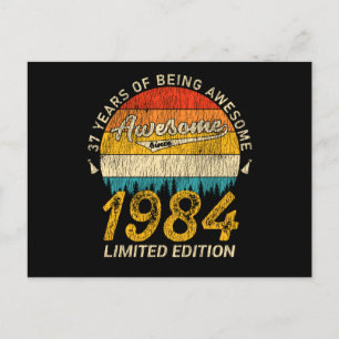 41 Jahre alter 1984 Retro-Tolles Geburtstagsgesche Postkarte