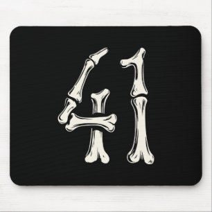 41 Meme Halloween-Skelett 4 1 Meme Lustig Vierzig  Mousepad