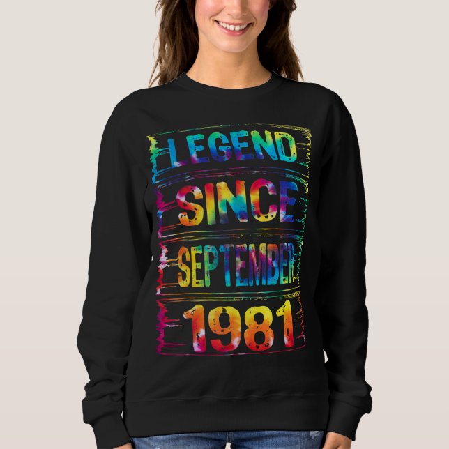 41. September 1981 41. Geburtstag Ti Sweatshirt (Vorderseite)