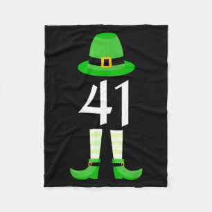 41 St. Patricks Day Vier Eins Kinder Lustiger Lepr Fleecedecke