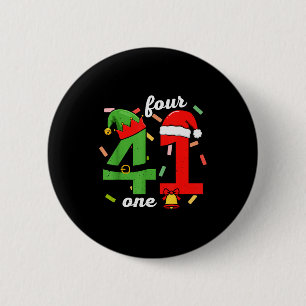 41 Weihnachten Lustig 4 1 Meme Vier Eins Xmas Jung Button