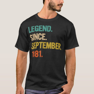 41 Years Old Gifts 41st Birthday Legend Since Sept T-Shirt