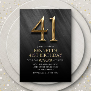 41e Invitation d'anniversaire