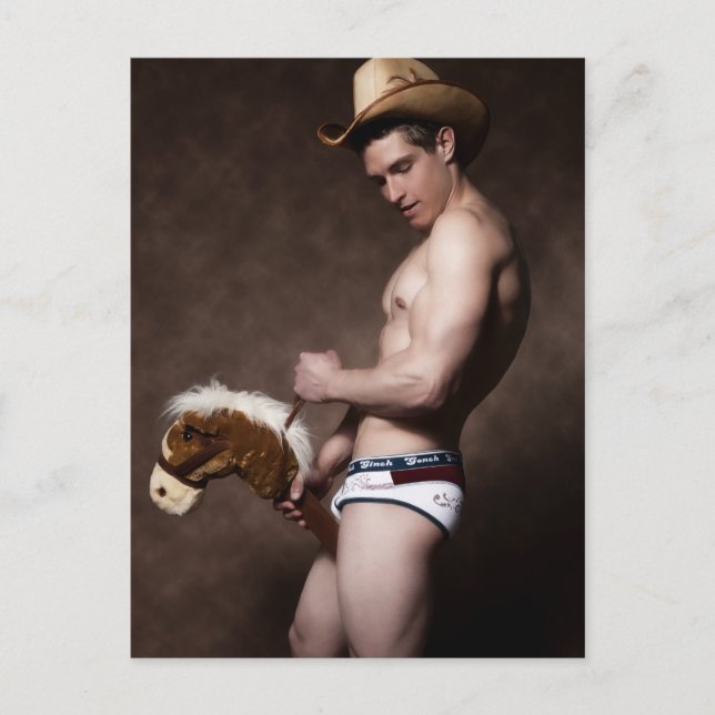 42067a Cowboy Postkarte (Vorderseite)